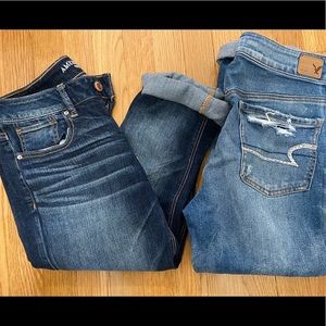 American Eagle Distressed TomGirl Jeans